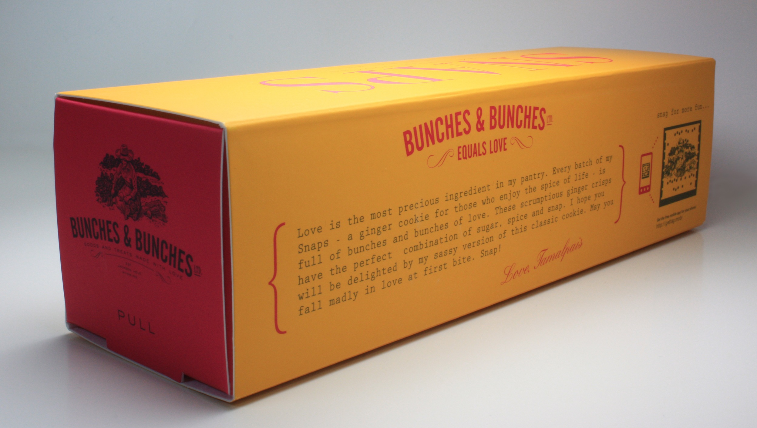 Bunches and Bunches Snaps Cookie Packaging