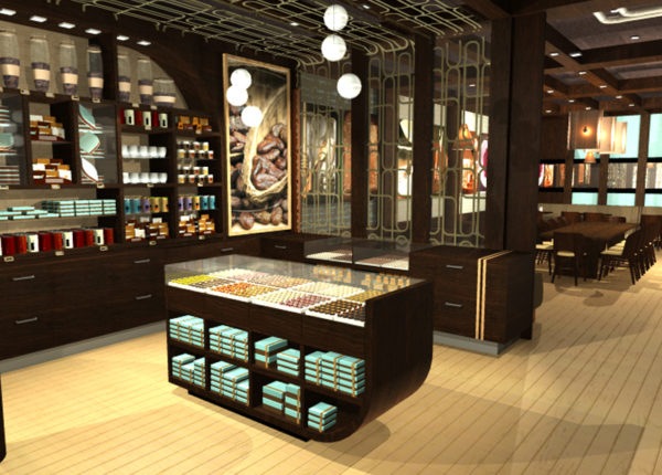 Cacao Lounge - Interior Branding Retail Shelves
