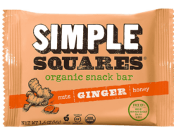 simple squares ginger wrapper with custom illustration