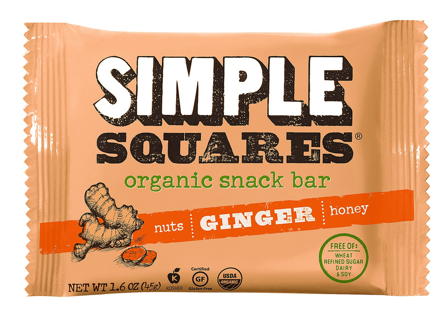 simple squares ginger wrapper with custom illustration