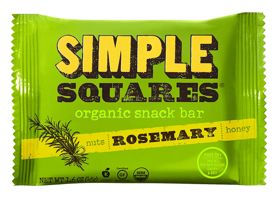 simple squares rosemary wrapper with custom illustration