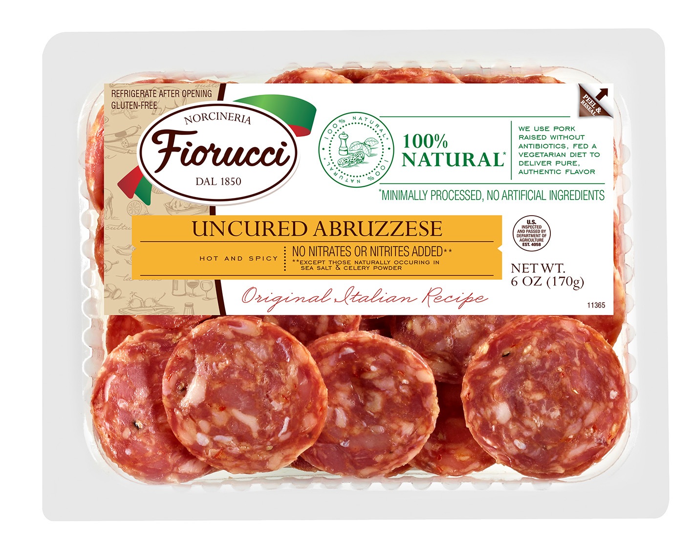 Fiorucci Foods™ Natural Deli Meat Packaging