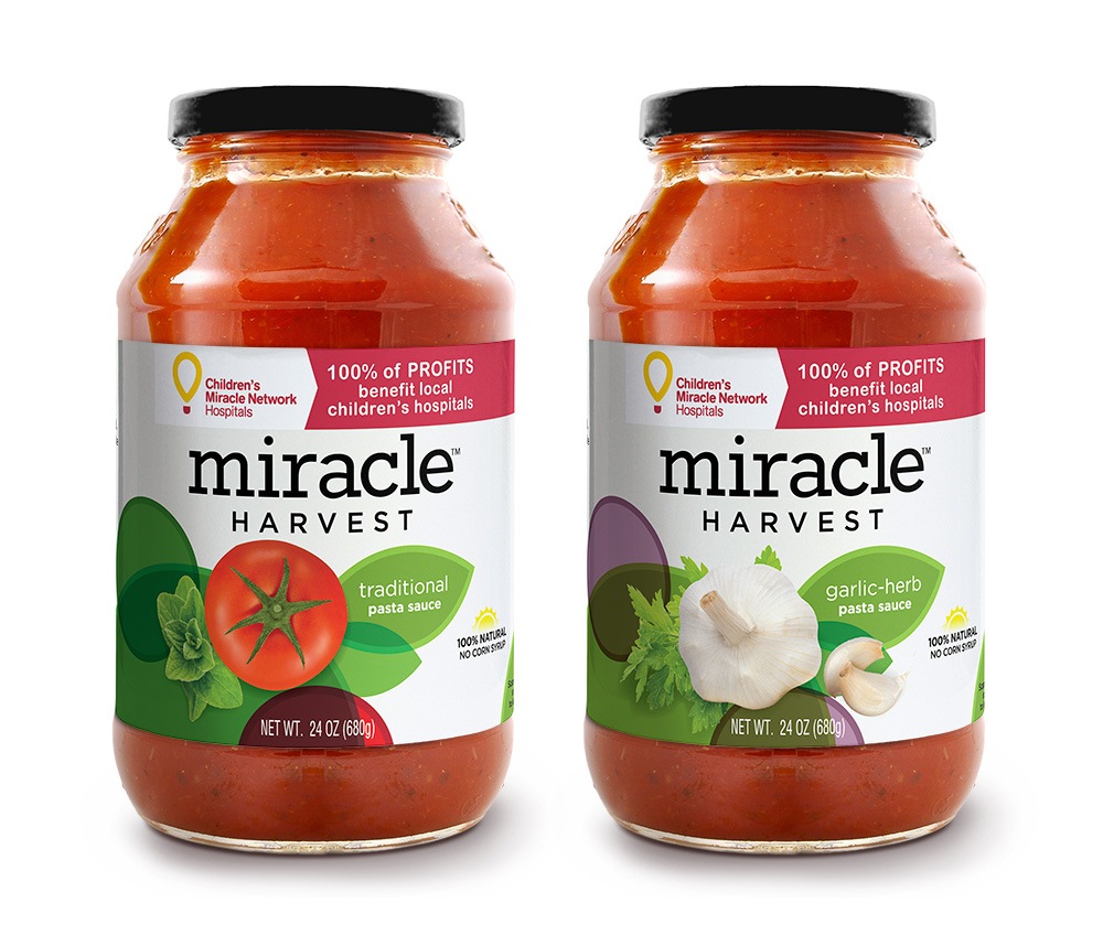 Miracle Harvest for Children's Miracle Network Hospitals® - Marinara Sauce Packaging & Branding