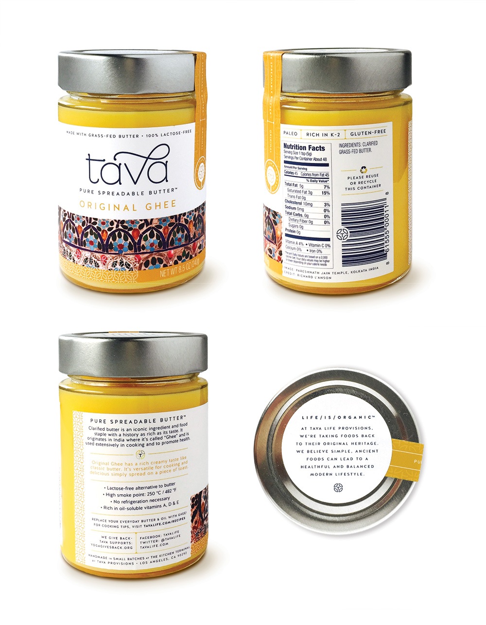 Tava Jars - Alternate Views Packaging Design
