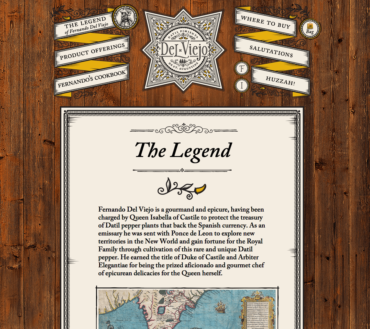 Legend of Del Viejo Website