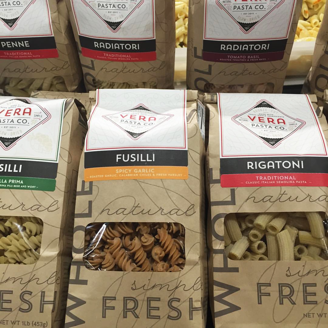 Vera Pasta - Packaging on Store Shelves