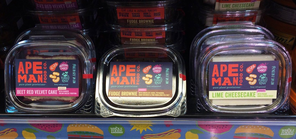 Ape Man Foods Packaging in Whole Foods