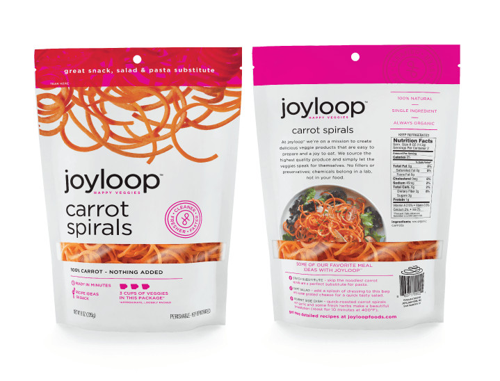 Joyloop Carrot Spirals - Packaging Design