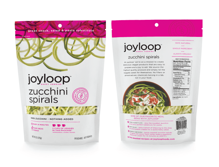 Joyloop Zucchini Spirals - Packaging Design