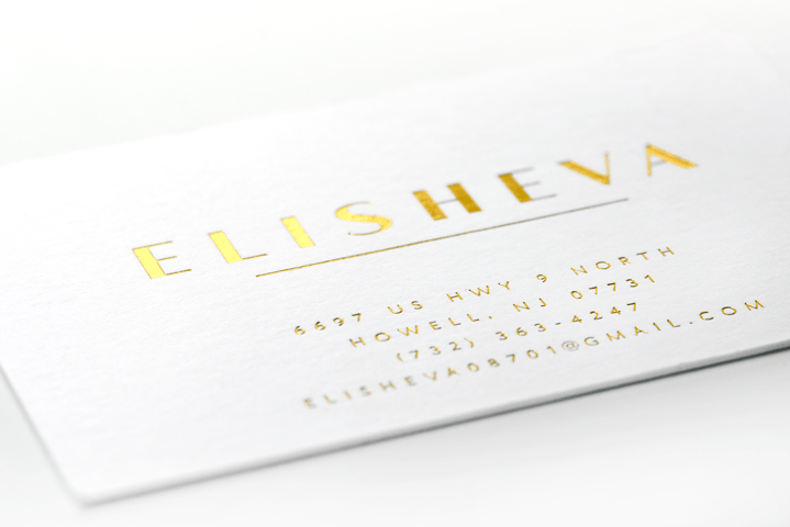 Elisheva Wigs Branding - Letterpress Card