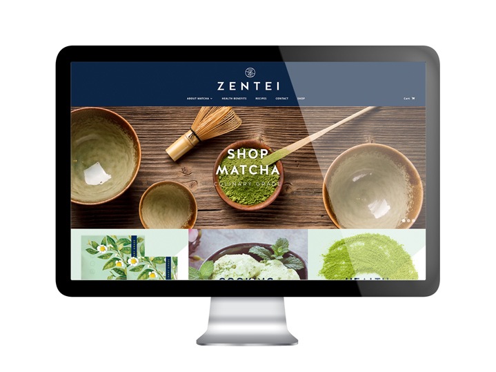 Zentei Matcha Website Design