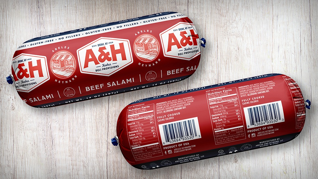 Abeles and Heymann Rebrand - Salami Packaging