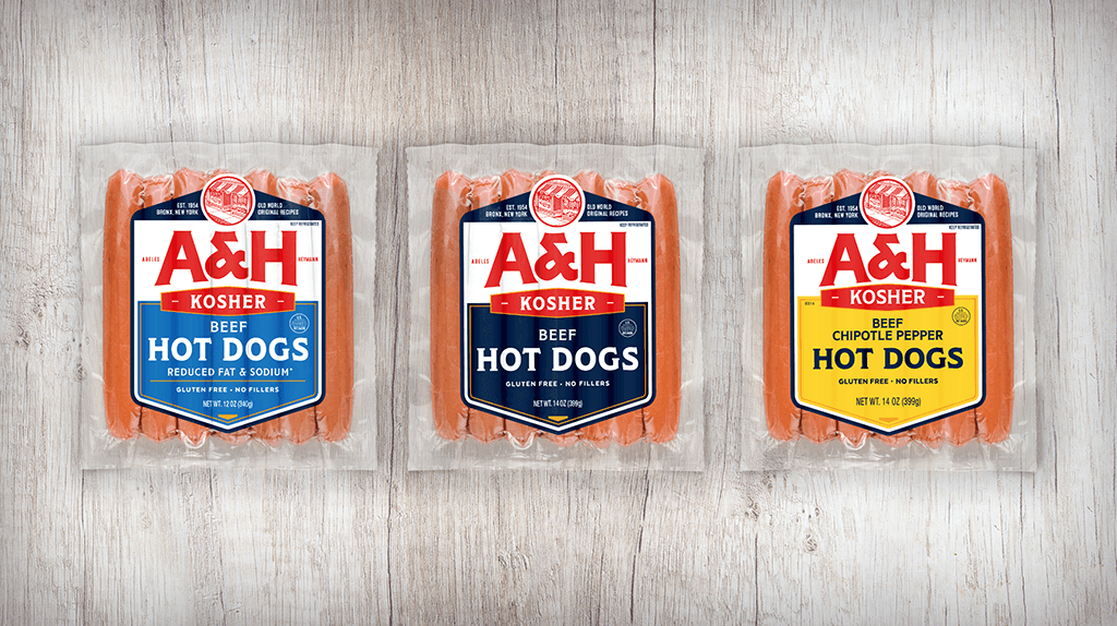 Abeles & Heymann Kosher Uncured Beef Hot Dogs