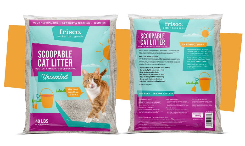 Frisco Branding Cat Litter Packaging Design Miller Creative