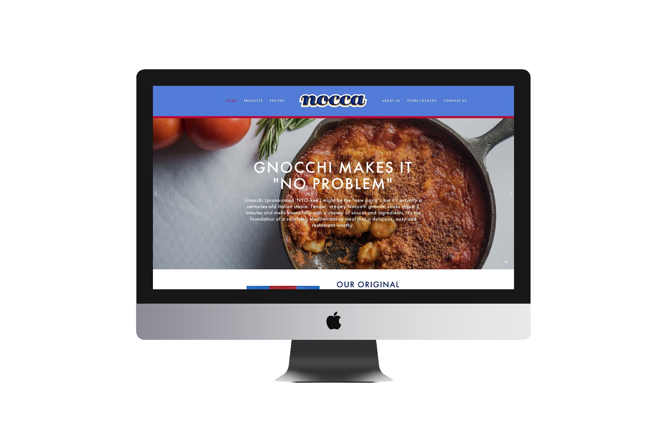 Nocca Pasta Brand Website