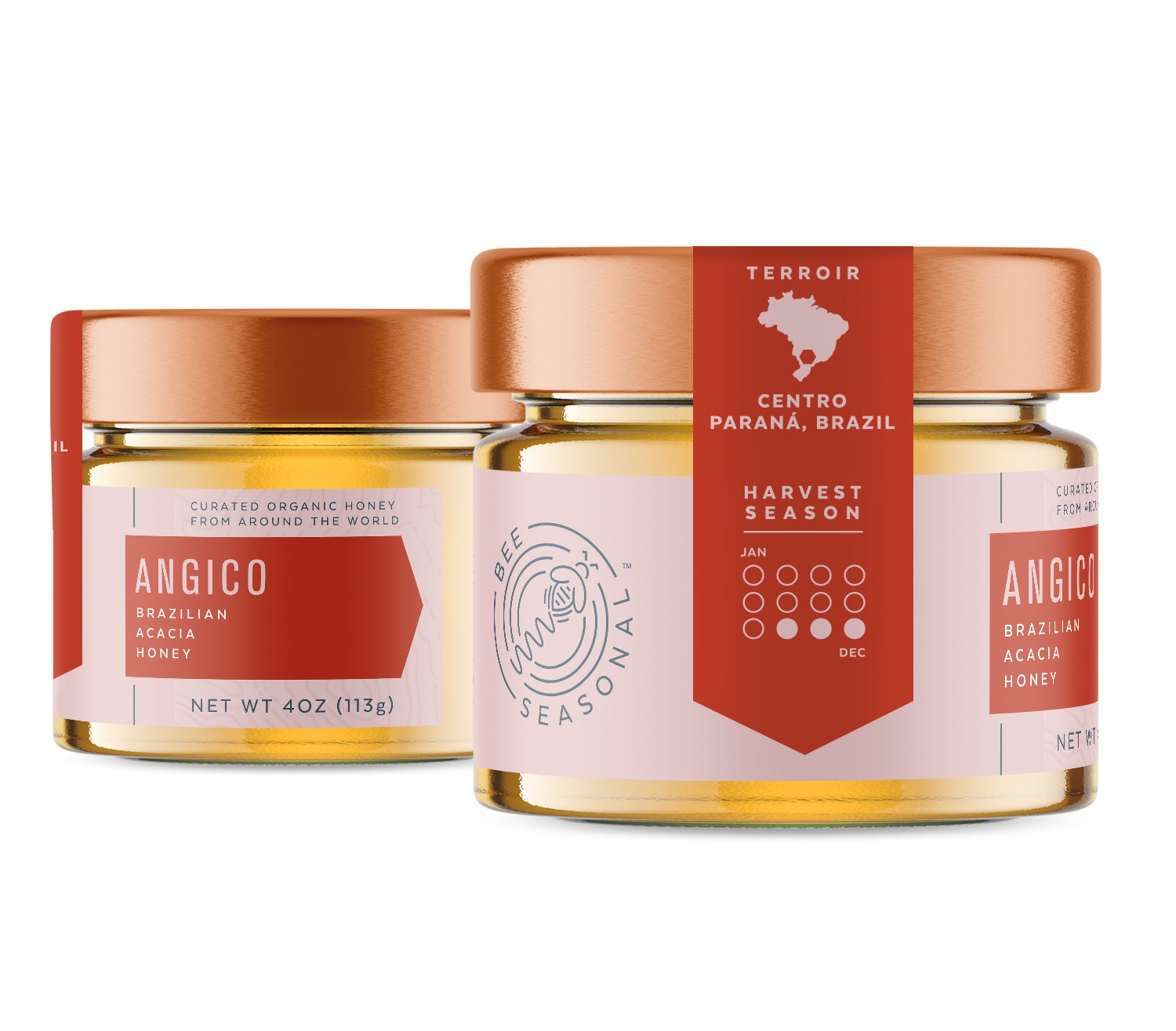 Bee Seasonal Honey Packaging Design