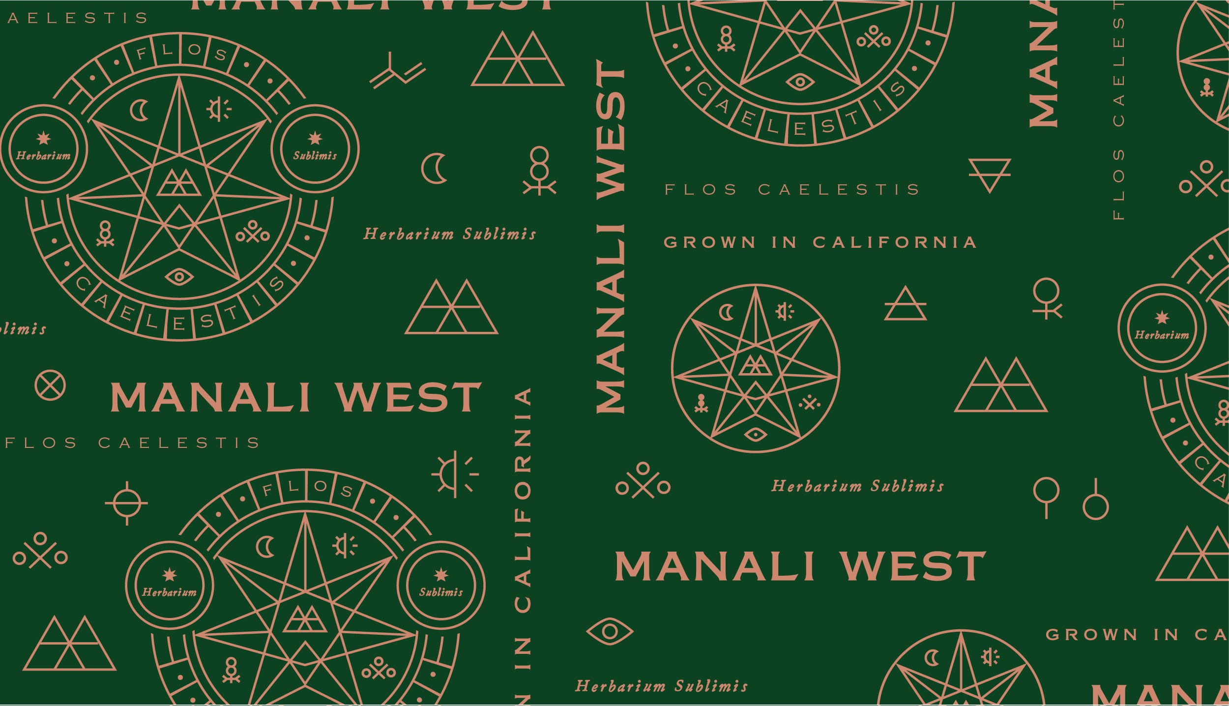 cannabis branding identity logo and pattern