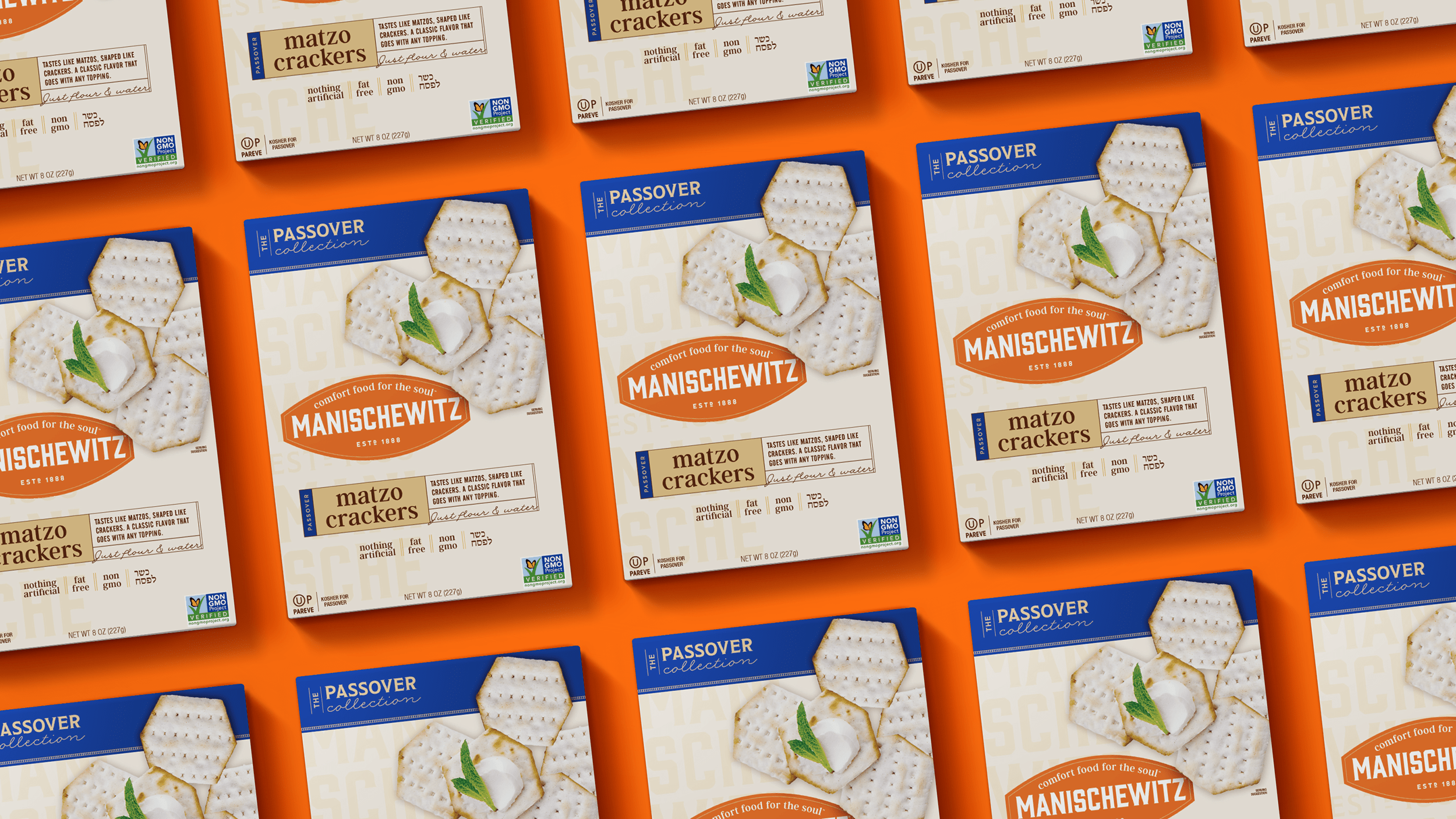 Manischewitz Rebrand - Cracker Packaging