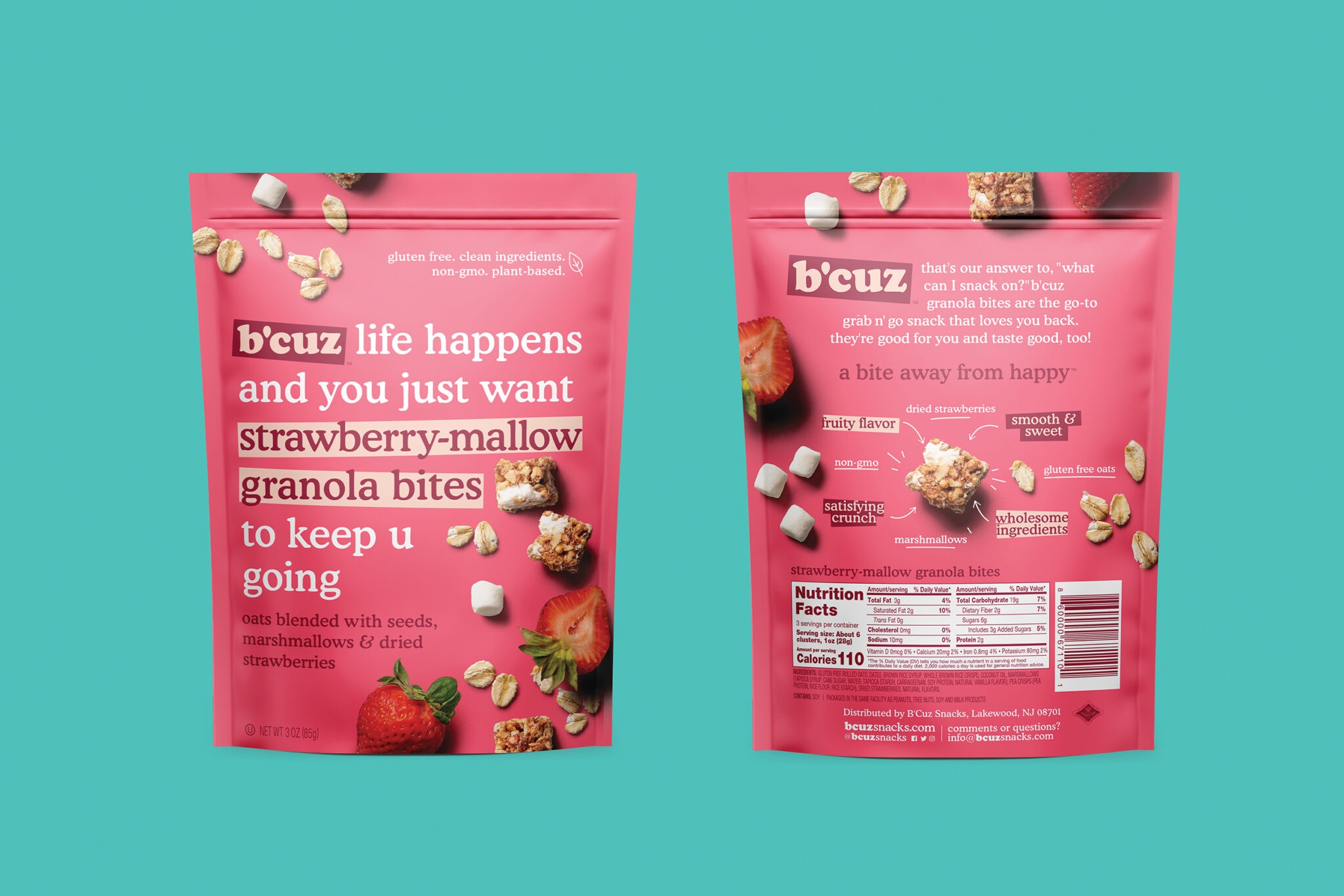 B'Cuz Granola Bites - Miller Creative