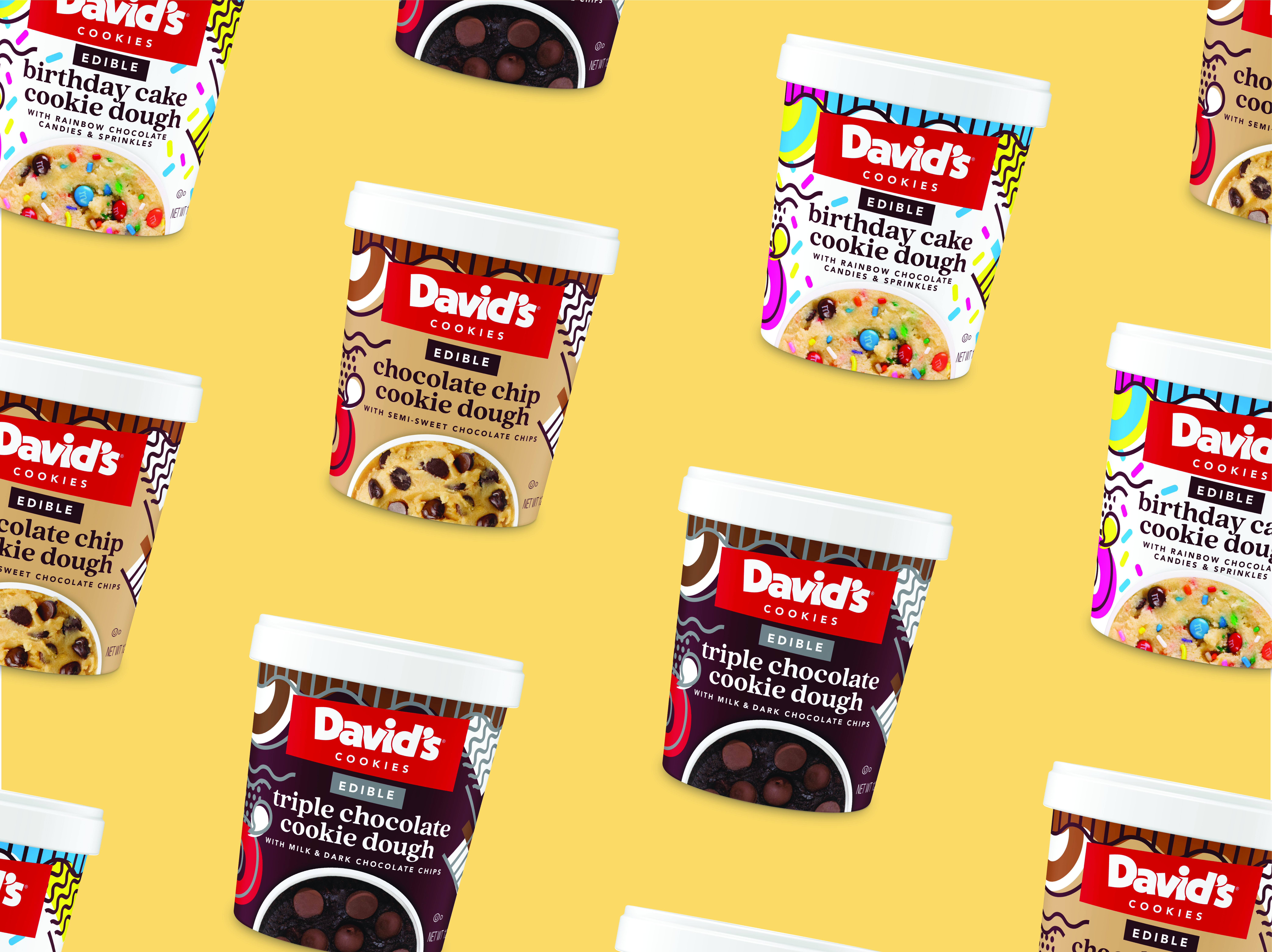 David's Cookies Cookie Dough Packaging Design - Branding by Miller Creative