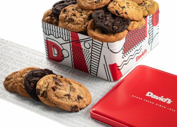 David's Cookies Tin Design - Branding by Miller Creative