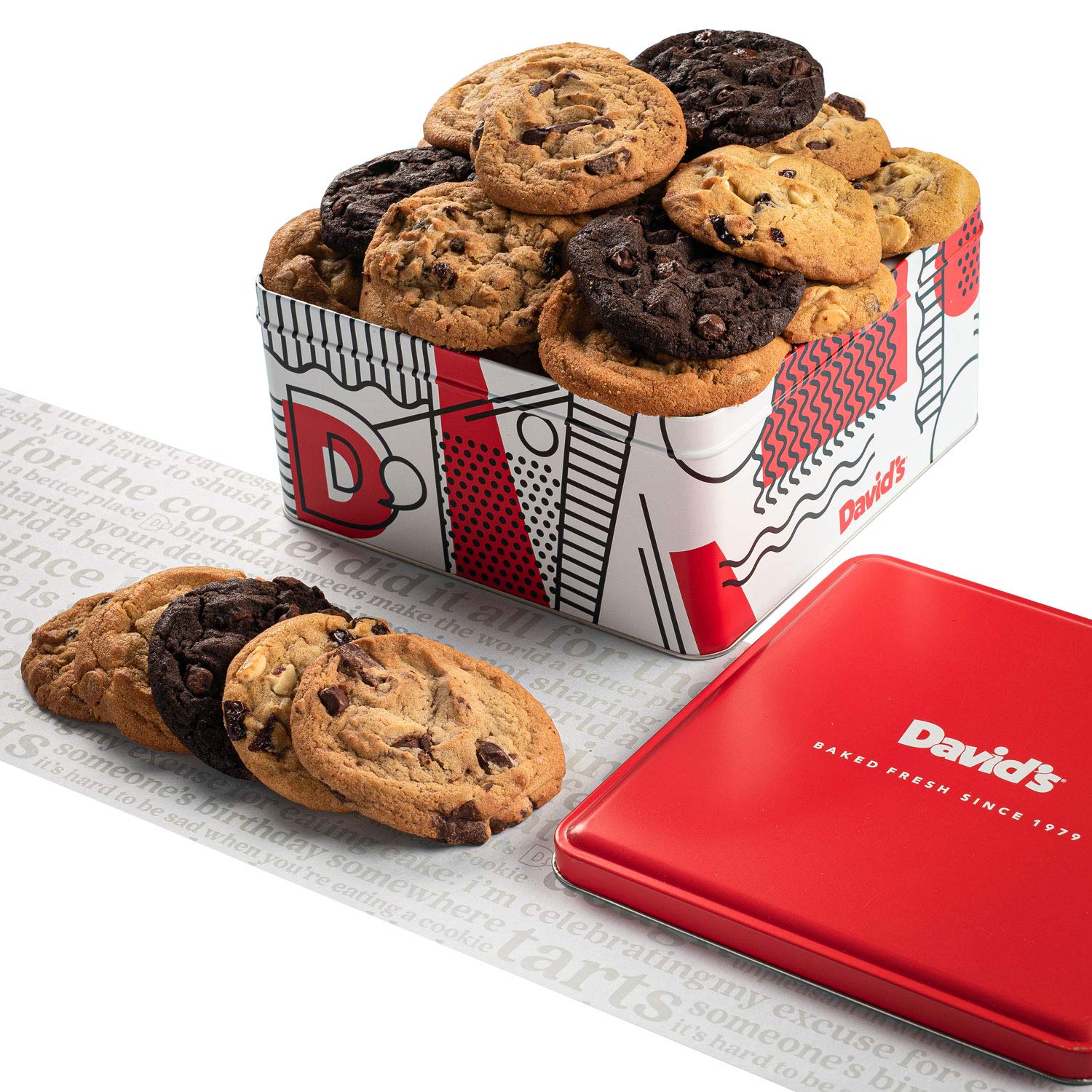 David's Cookies Tin Design - Branding by Miller Creative